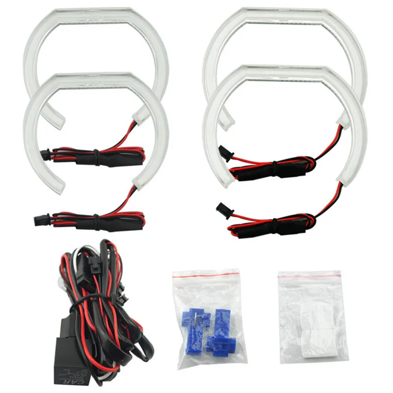 LED Ангельские Глазки Halo кольца 3D DTM LCI M4 стиль подходит для BMW 3 E90 E92 E93 F30 F31