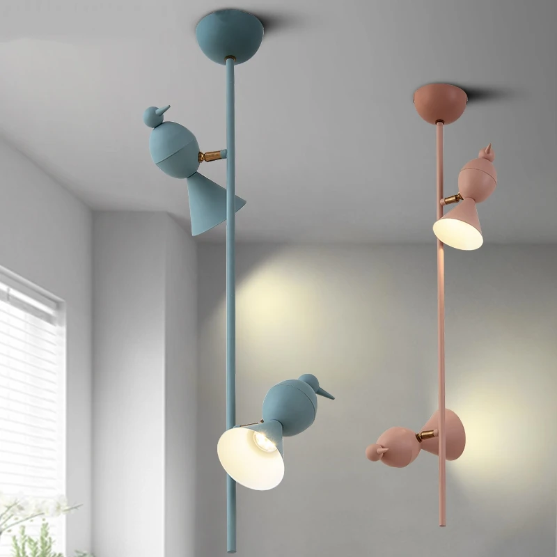 

Nordic Led Bird Pendant Lights Loft Decor Hanging Lamp Bedroom Suspension Kitchen Lighting Fixture Lamparas De Techo Colgante