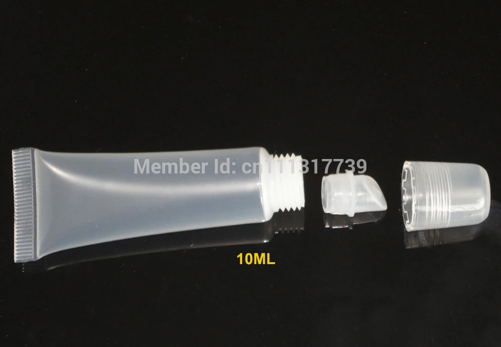 투명 화장품 립스틱 빈 용기 튜브 10ml, 10 개