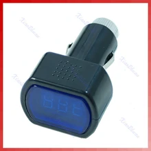 Цифровой светодиодный Батарея вольтметр измеритель величины напряжения вольтметр 24V автомобиль грузовик Системы 12V