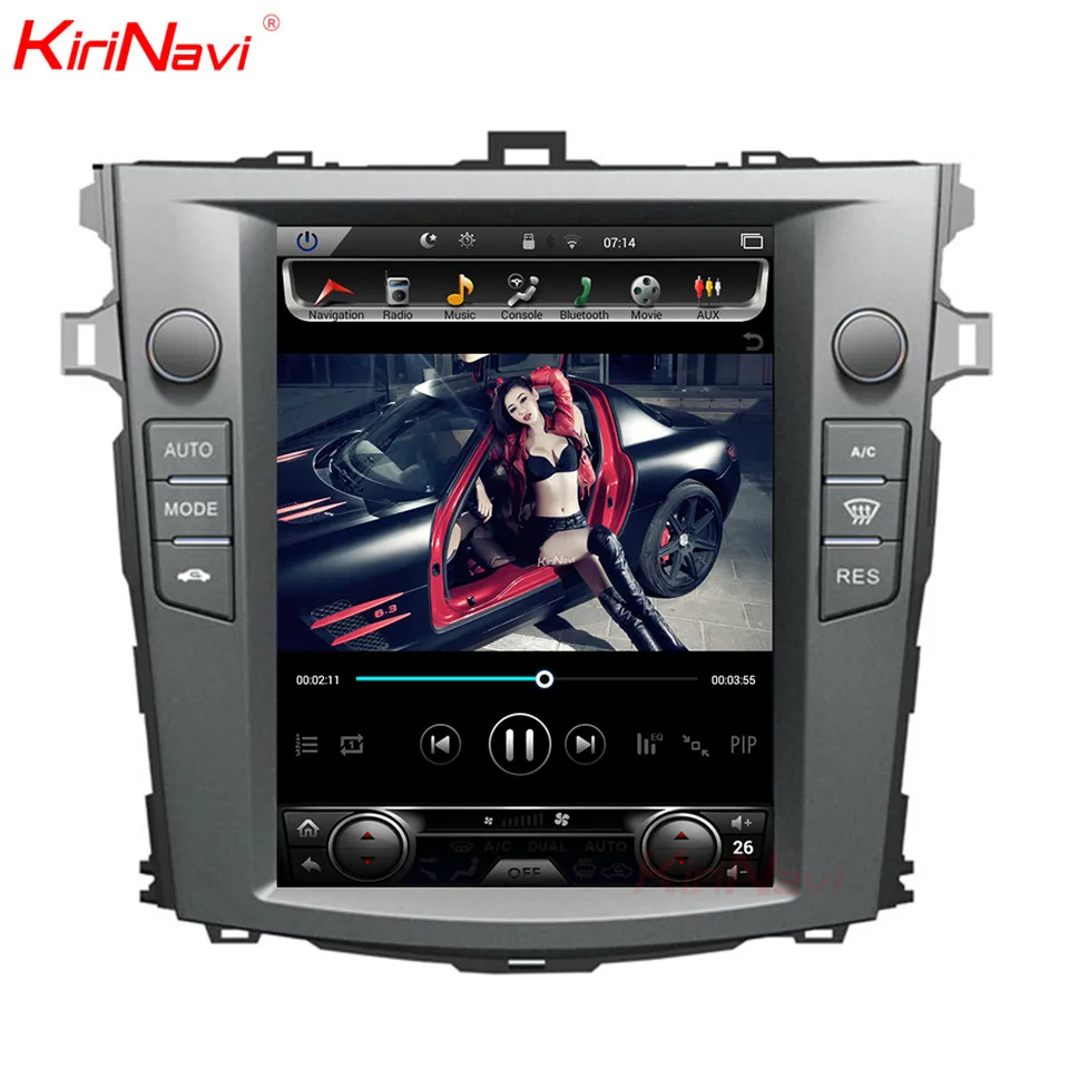 Flash Deal KiriNavi Vertical Screen Tesla Style 10.4" Android 8.1 Car Radio For Toyota Corolla Android Auto GPS Navigation Car Dvd Player 3