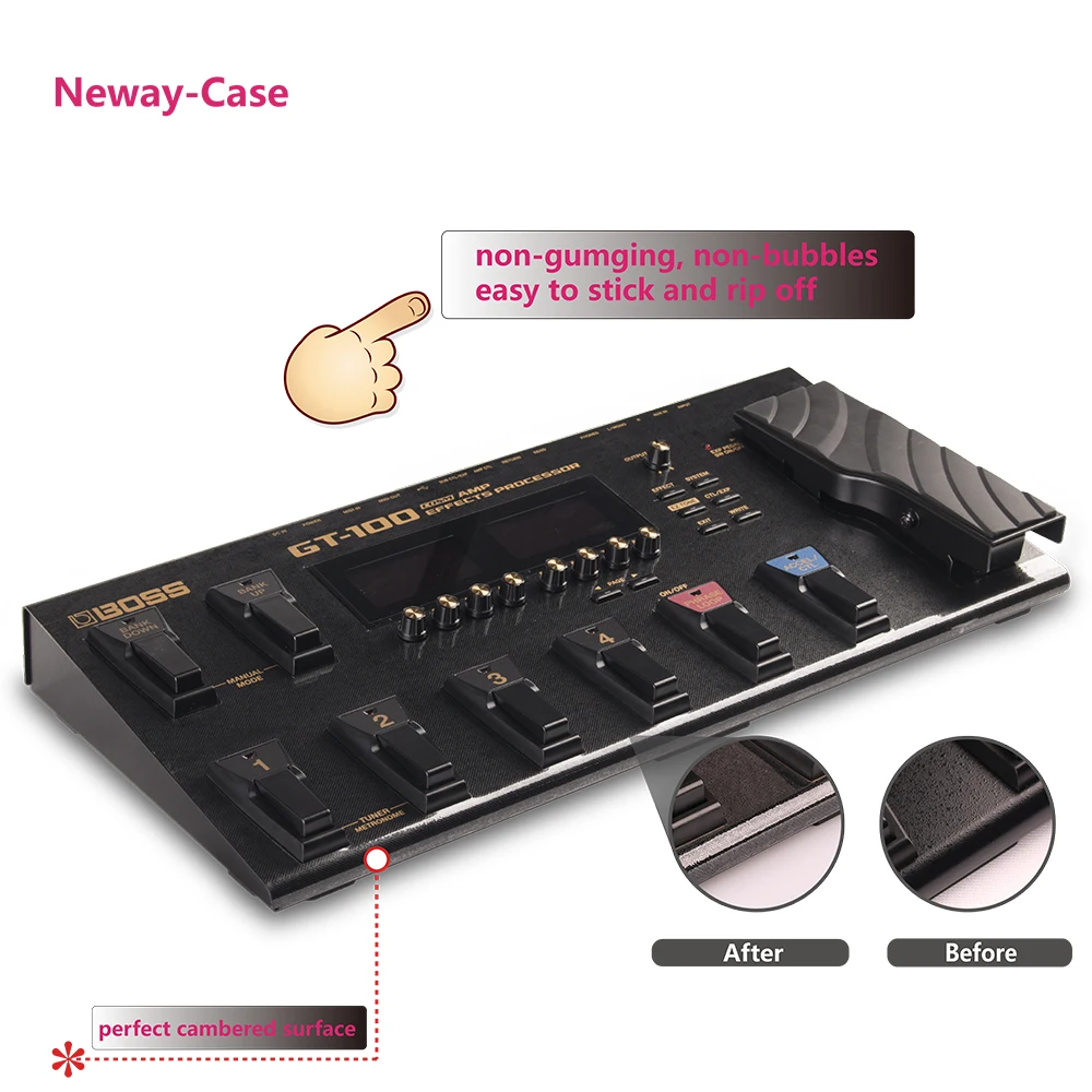 Neway-Case Electric Guitar Multi Effect Protector Film for BOSS GT-100 Guitar Pedal Effects Accessories
