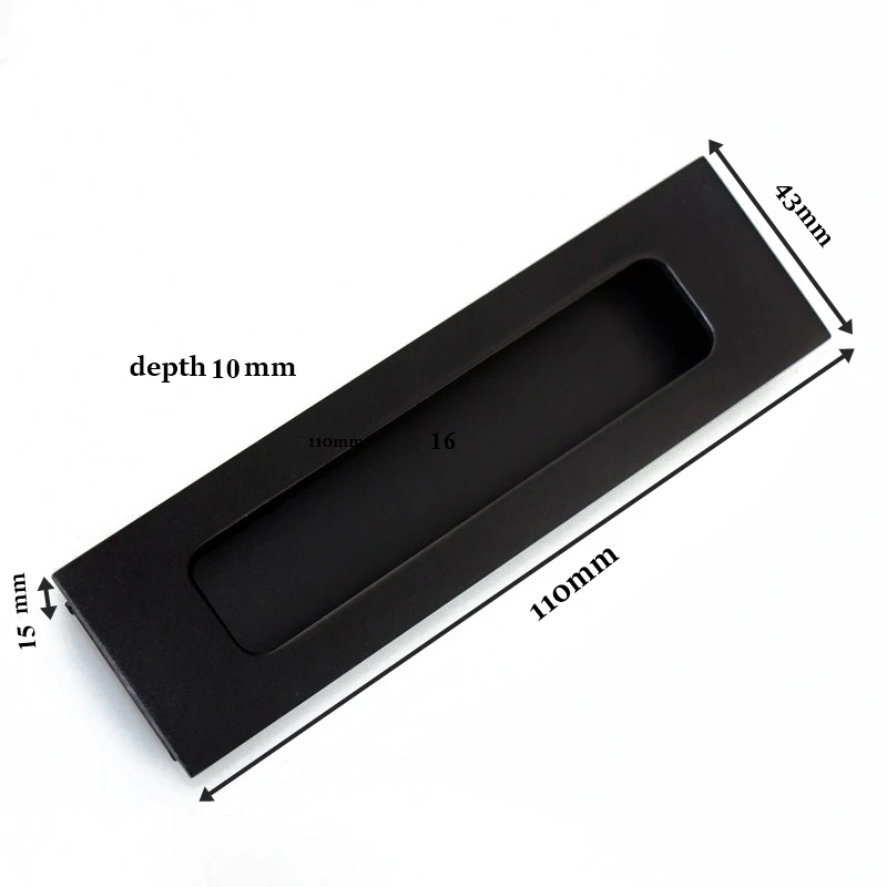 Раздвижные двери сарая из черного алюминиевого сплава, скрытые ручки для межкомнатных дверей
