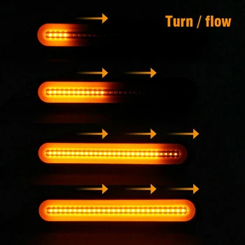 

Truck Turn Signal Light Stop Flowing Tail Shell PC IP67 Waterproof 12-24V