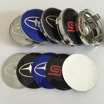 

4pcs 56mm 60mm Car Wheel Center Cap Badge dust-proof covers emblem sticker car Styling accessories