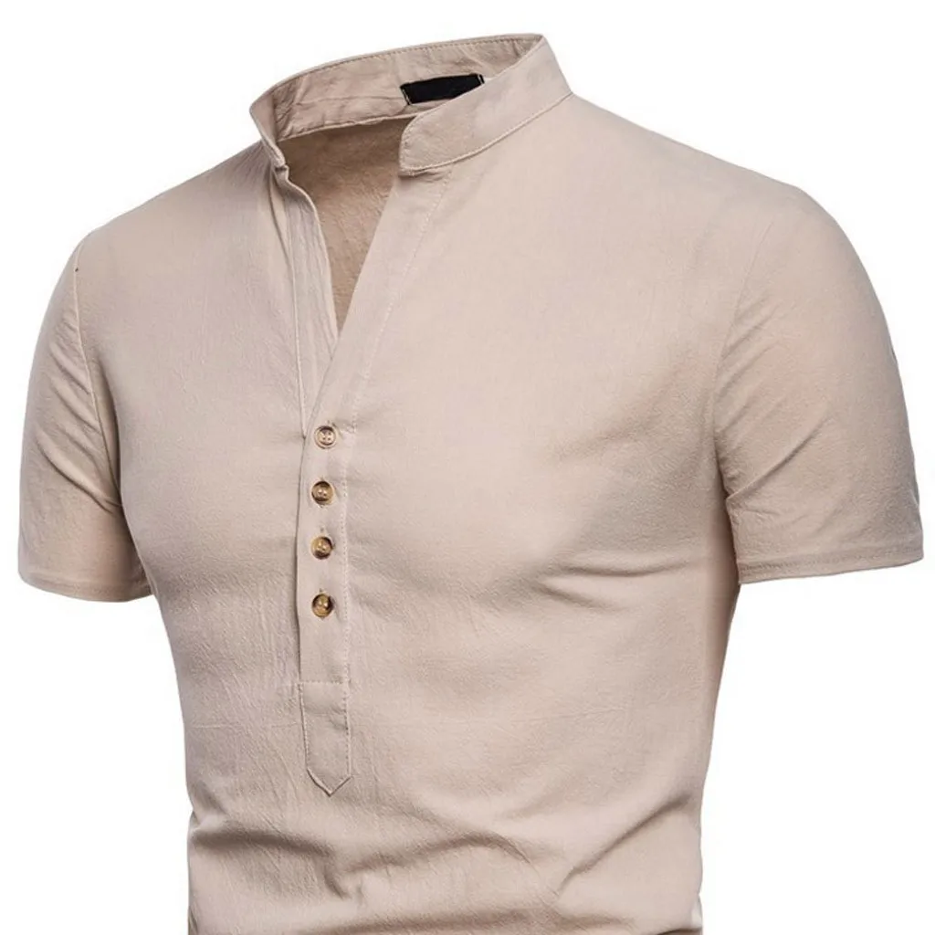 Рубашка поло для мужчин Повседневная летняя Camisa Polo Masculina однотонная мужская рубашка поло с коротким рукавом рубашка с воротником-стойкой Топ брендовая одежда