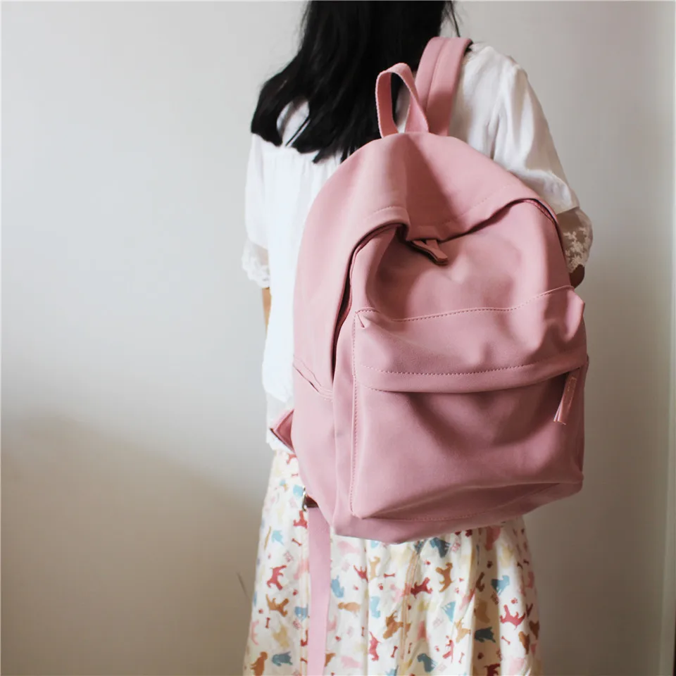 TRISJEM nueva Mochila escolar mujer de cuero Harajuku Mochila para adolescentes bolsa de viaje Mochila para pareja de Mochila azul Dos| Mochilas| - AliExpress