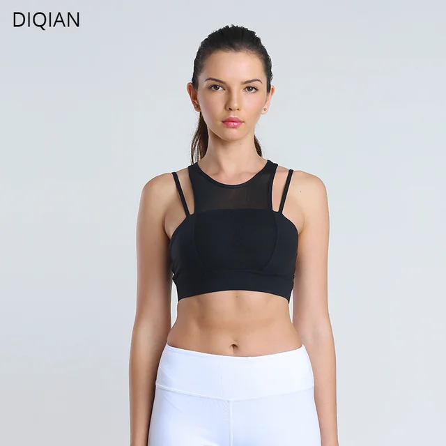 DIQIAN professional double shoulder belt sports bra high strength