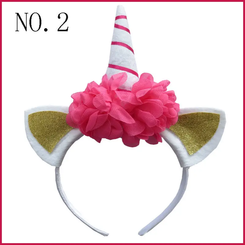 50 BLESSING Good Girl DIY 4/" Unicorn Hair Bow Pony Headband Flower Easter