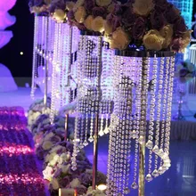 1,2 м стойка цветов для свадьбы Свадебная Хрустальная дорога свинцовый свадебный реквизит пьедестал Свадебная колонна 10 шт./партия