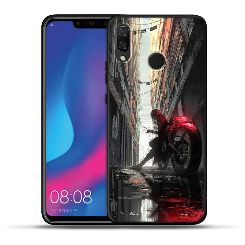 Модные «городская улица» мотоцикла чехол для Honor 20 Pro 10 9 9i 8 Lite 8X 8C 8S 7A 7X V20 вид 20 Силиконовые чехлы Fundas