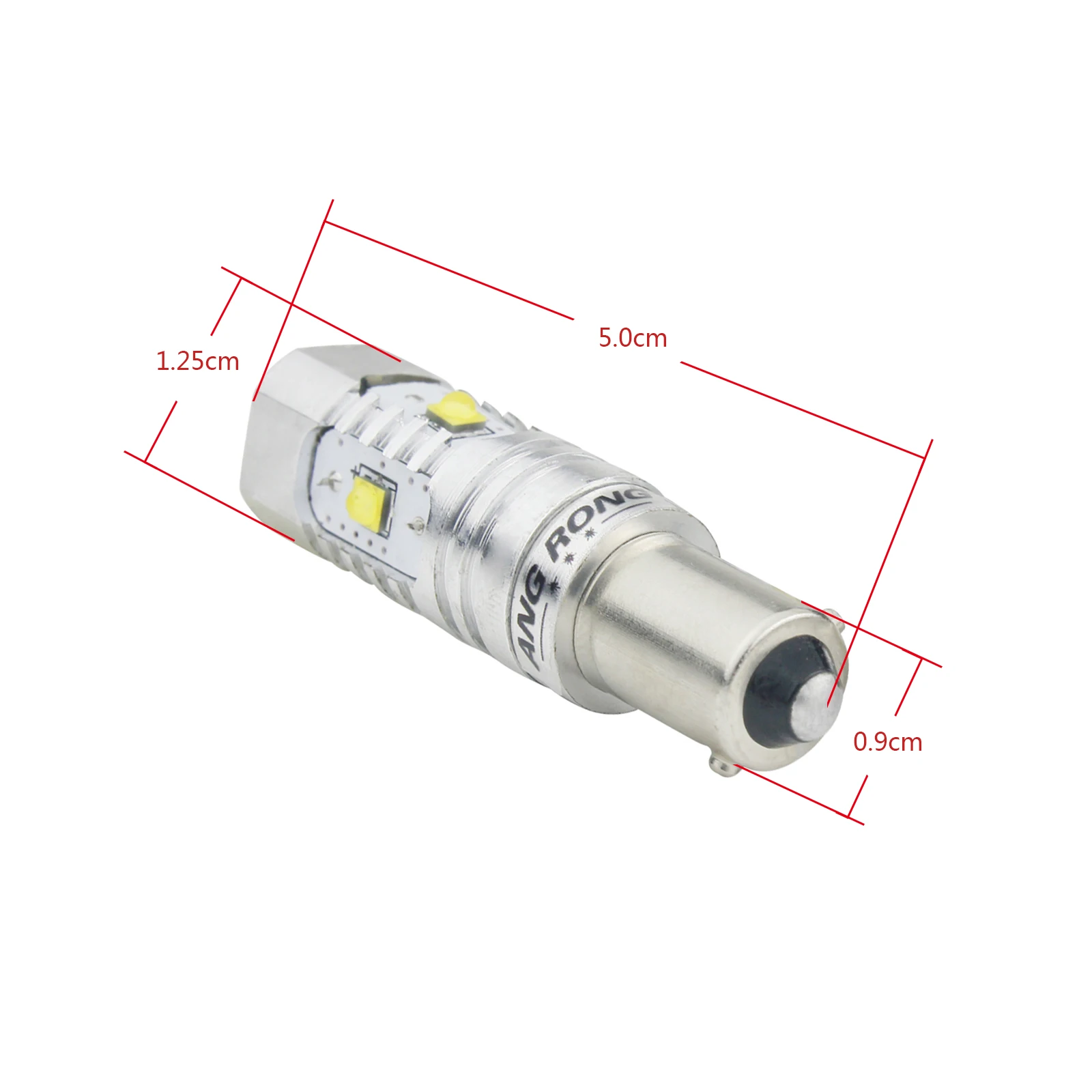 Angrong 2x BAX9s 433 H6W Белый Светодиодный Боковой светильник индикатор обратного Светильник лампы дневные ходовые огни дневного света 25W