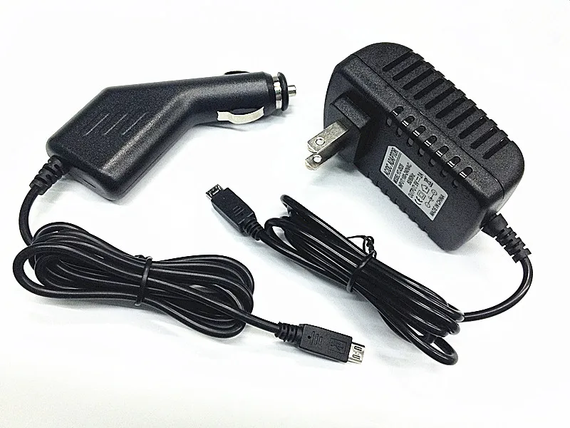 2A Car Charger + AC Power Adapter For Samsung cell phone