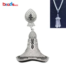 Beadsnice Handmade Necklace Pendant Connector Sterling Silver Jewelry Findings for Tassel Necklace Making ID 35295