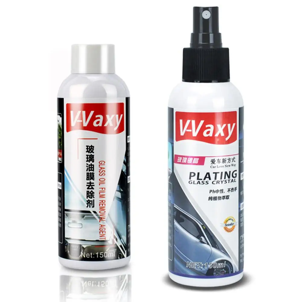 

150ML Car Glass Coating Agent Rainproof Agent 9H Car Oil Film Remover Glass Rain Mark Windshield Plating Crystal Coating Agent