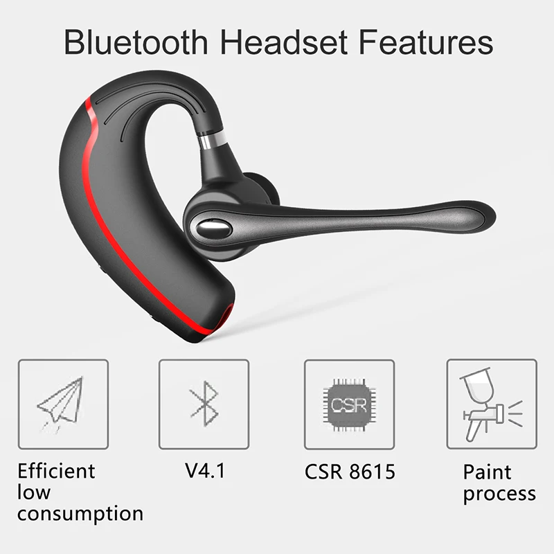 Adjustable Wireless Bluetooth Earphone Headphone CSR 4.2 stereo Handsfree Headset with Noise Cancel