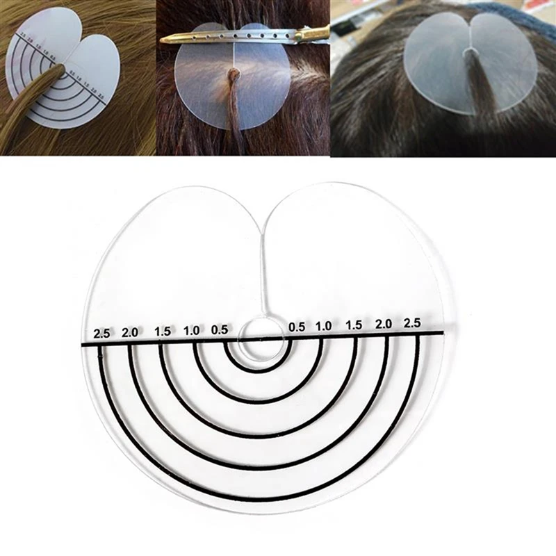 50pcs Heat Insulation Sheet Protector Shield Scale Mark Styling Tools For Round Tip Keratin Hair Extensions Beauty Salon Tool