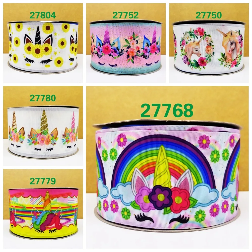 

Cartoon printed grosgrain ribbon ,satin ribbon 10 yards . 27750-