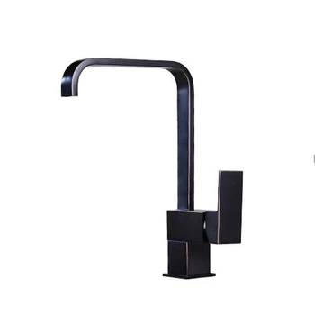 

Full copper black kitchen faucet hot and cold sink faucet 360 rotary dish washer faucet wx6061051