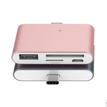 Высокоскоростной USB 3,1 type C кардридер высококачественный Мини USB C адаптер для карт USB3.0 type-C Android телефонов TF SD карты памяти