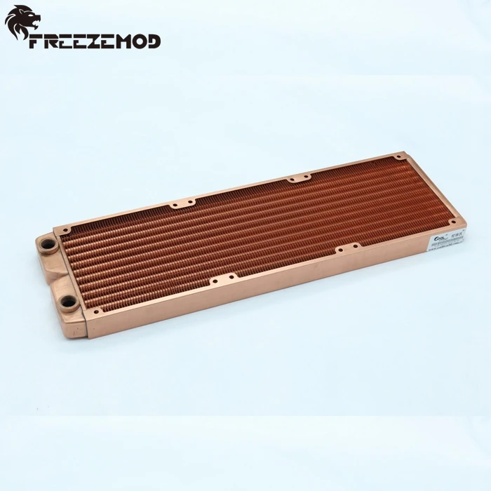 FREEZEMOD 360 мм красный медный компьютерный водяной разряд жидкий теплообменник G1/4