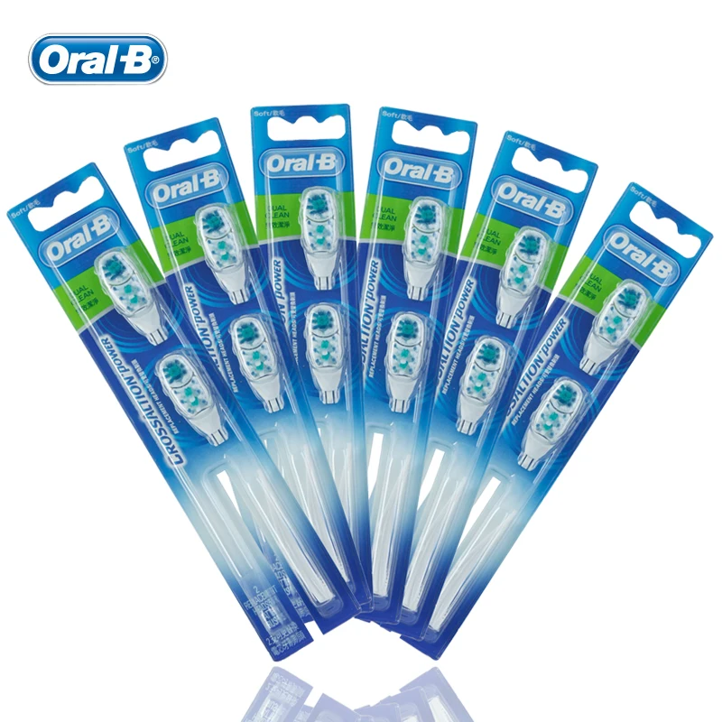 Oral B Replaceable Tooth Brush Heads for Cross Action Electric