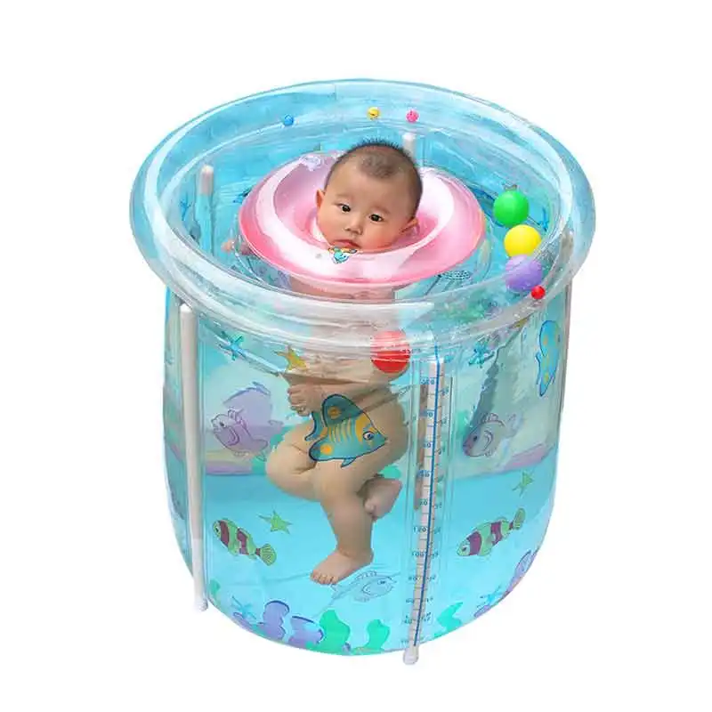 Детский бассейн для дома прозрачный надувной детский водонепроницаемый мешок для купания детей младшего возраста для ванной