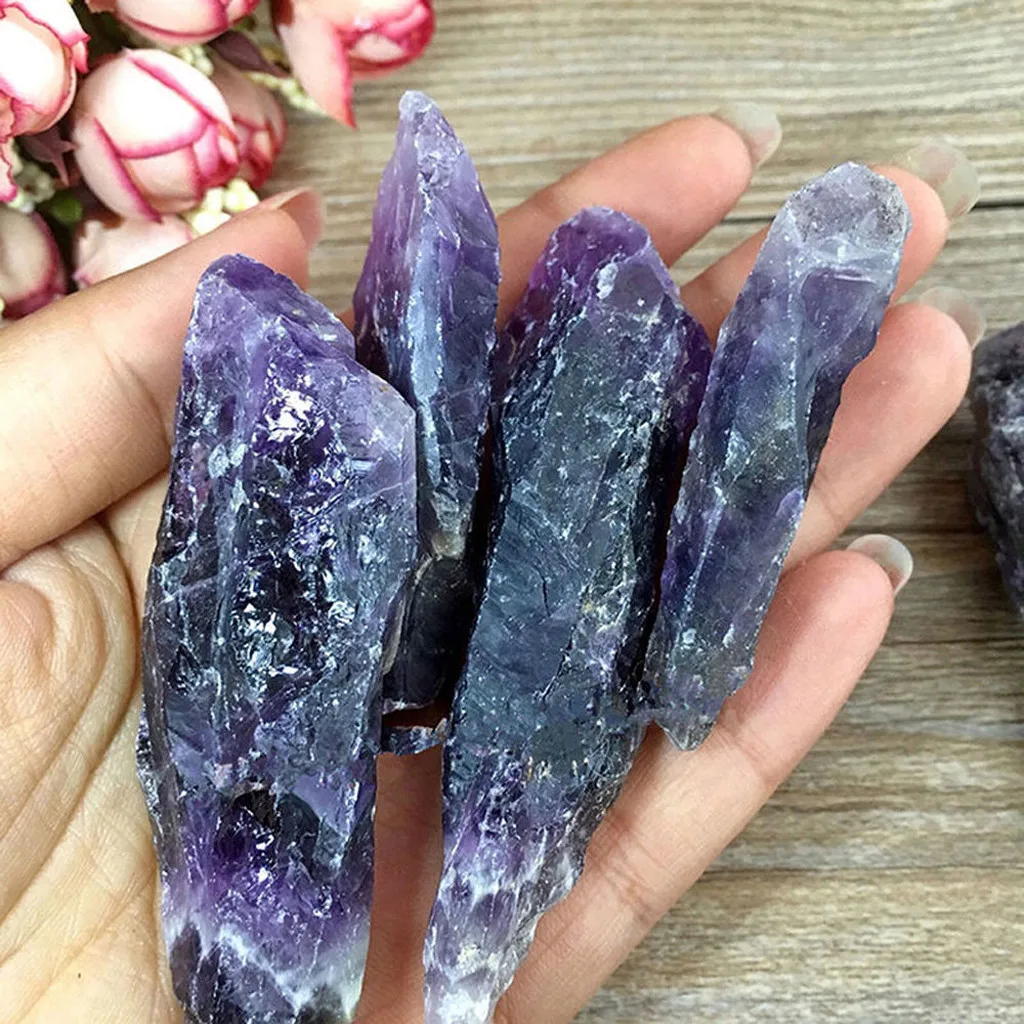 Amethyst Ore Crushed Gravel Stone Chunk Lots Degaussing DIY Jewelry natural