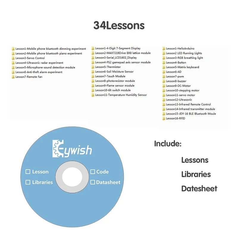 Keywish RFID супер стартовый набор для Arduino R3 с 34 уроками, полный модуль, Без припоя, поддержка управления приложением и царапин Mblock