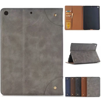 

Case for iPad 2017 2018 9.7" New Tablet Stand vintage PU Leather Magnet Smart Cover Auto Sleep/Wake for iPad 2017 9.7 inch