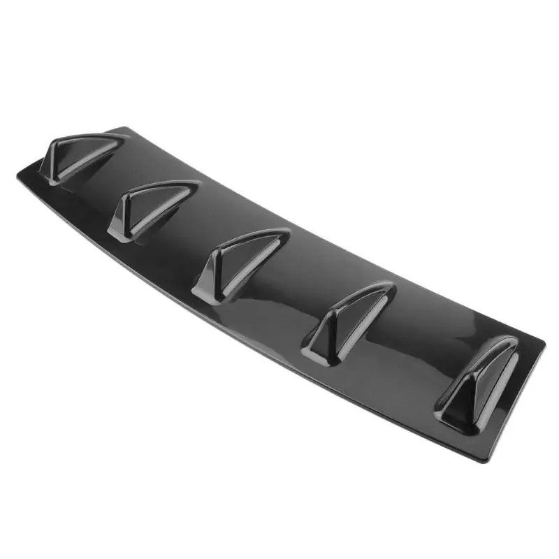 VODOOL ABS Universal coche inferior parachoques trasero difusor de labios Spoiler 5 Fin coche trasero parachoques Deflector de labios divisor de coche -estilo