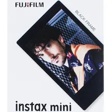 10 листов Подлинная фотопленка Fuji Fujifilm Instax Mini 9 8 черная пленка глянцевая фотобумага для Поляроида Mini 7 s 25 50 70 90 SP1 SP-2 Фотоаппарат моментальной печати