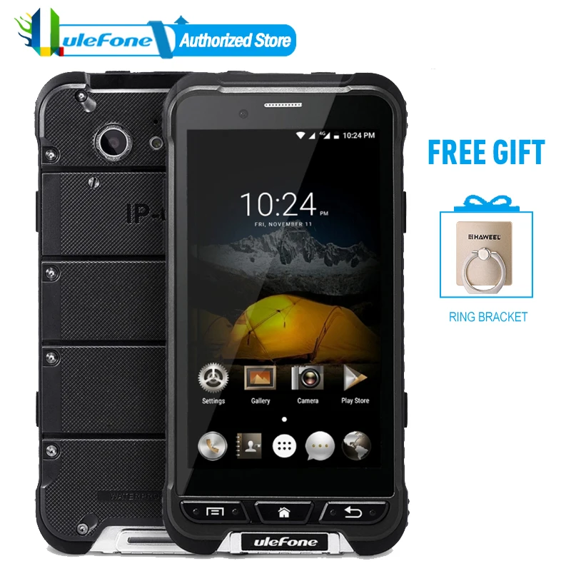 Оригинал Ulefone ARMOR 4.7 дюймов HD 1280x720 MTK6753 Восьмиядерный Android 6.0 водонепроницаемый IP68