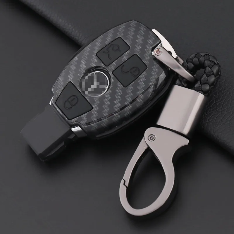 Чехол для ключей из углеродного волокна чехол защитный держатель Mercedes benz A B R G Class