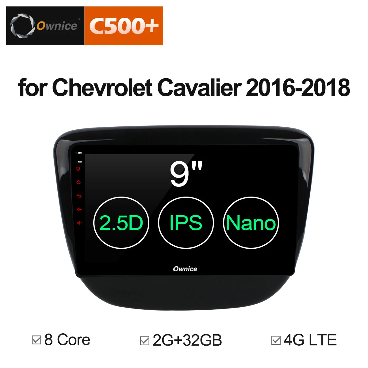 Ownice C500 + G10 8 ядерный android 1 радио gps навигация для Chevrolet Cavalier 2016 2017 2018 автомобильный
