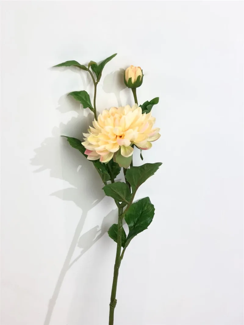 Flone Artificial Dahlias Flower Simulation Chrysanthemum Flowers Bouquet Artificial Silk Peony Wedding Home Table Party Decor (6)