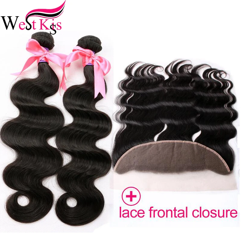 13x4 Lace Frontal Closure With Peruvian Hair Body Wave Bundles 2