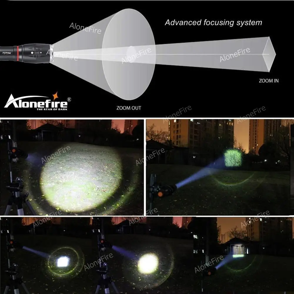 AloneFire G701 удара фонарик 5000lm CREE XML T6 led Алюминий Водонепроницаемый Увеличить тактический фонарь Магнит Работа фонарь 18650 аккумулятор