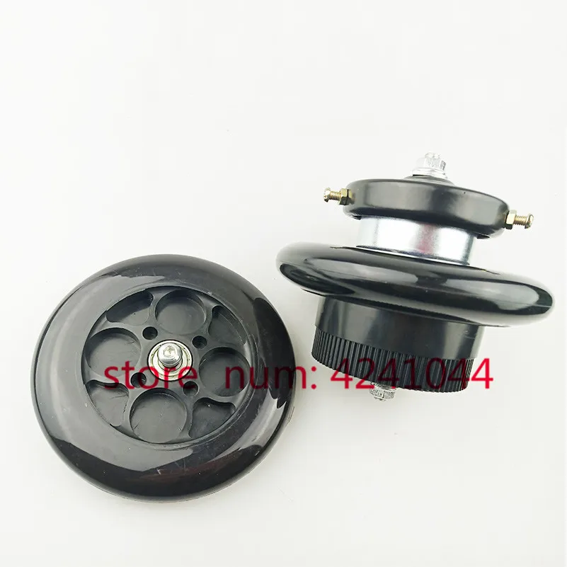 

Free shipping 6 inch 140mm Pu solid front or rear wheel with Drum brake kit for small electric scooters Mini folding scooter
