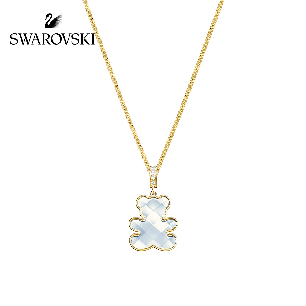 

Original Genuine Swarovski Teddy Lively Cute Bear Fashion Necklace Choker Necklace Women Jewelry5418715