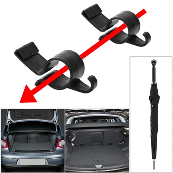 

2pcs/set Car Rear Trunk Mounting Bracket For Umbrella Hanging Hook Towel Hook Umbrella Holder Automobile Trunk Organizer