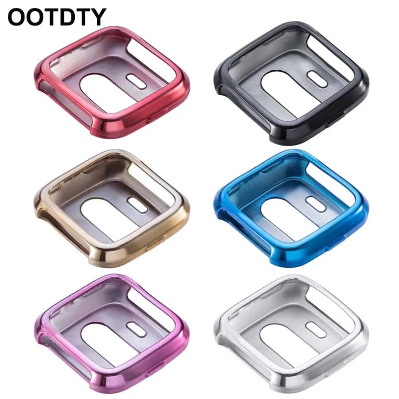 

Ultra-thin Soft Plating TPU Protection Silicone Case Skin Cover For Fitbit Versa