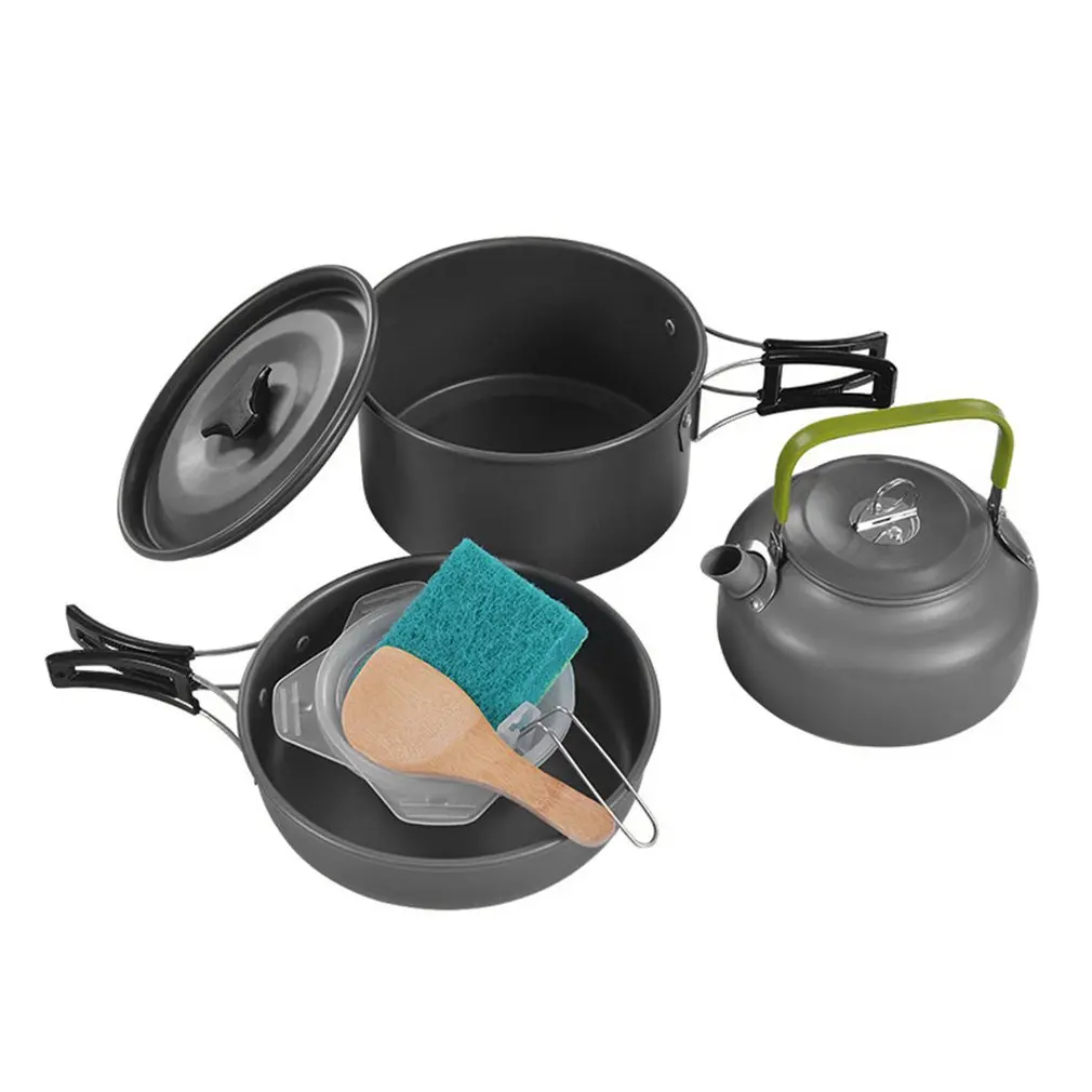 Widesea utensilios Camping al aire libre juego de utensilios Camping vajilla cocina de vajilla cubiertos utensilios senderismo Picnic conjunto