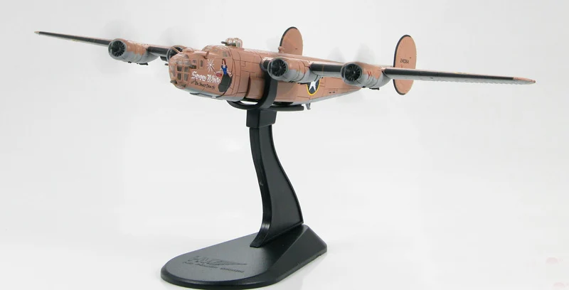 

1: 144 Scale Model HA 9100 WWII US B-24D Liberator heavy bomber model snow White Favorites Model