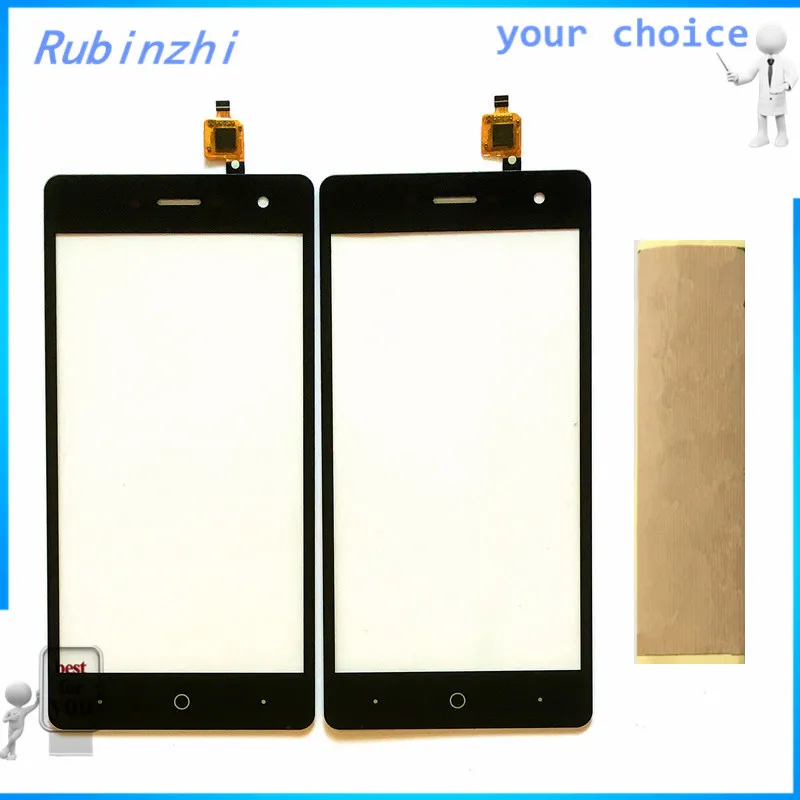 

RUBINZHI Free Sticker Tape Mobile Phone Touchscreen Sensor Panel For ZTE Blade L7 A320 Touch Screen Digitizer Front Glass Lens