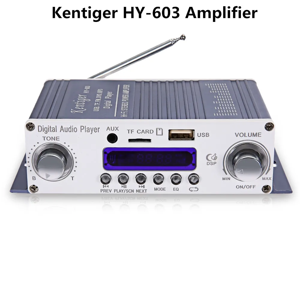 Оригинал HY 602 603 400 Усилитель Kentiger Спикер HiFi Стерео Цифровой с FM ИК Управления MP3