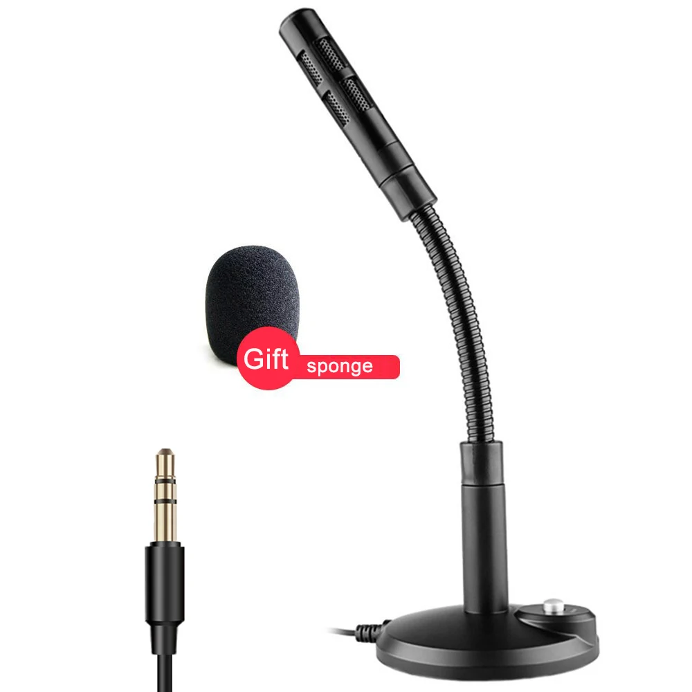 

New 3.5mm Wired Condenser Microphone for Computer PC Laptop Desktop Notebook Recording Gaming Podcasting Microphones