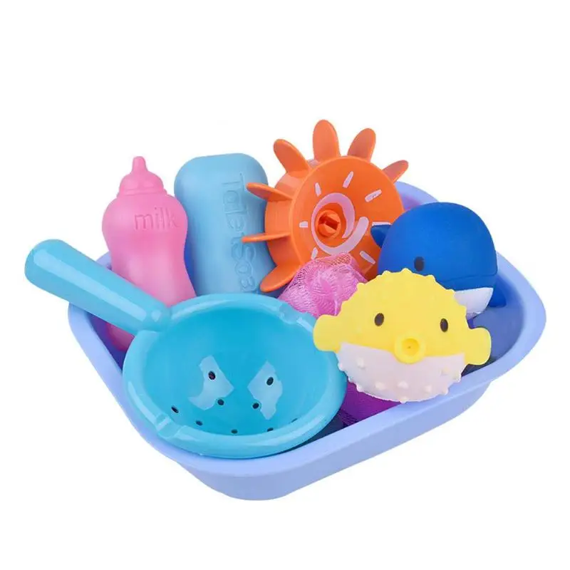 1 комплект детская игрушка для ванны бегун Дельфин Globefish игрушки для плавания красочные мягкие поплавковые сжимаемые игрушки