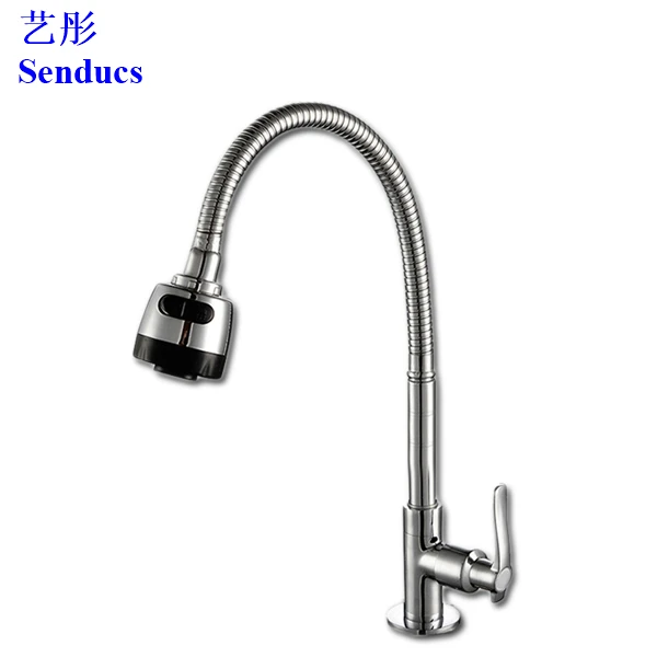 free shipping senducs single cold kitchen mixer tap with deck mounted kitchen faucet by zinc alloy kitchen sink mixer taps - Kitchen Sink Mixer Taps free shipping senducs single cold kitchen mixer tap with deck mounted kitchen faucet by zinc alloy kitchen sink mixer taps - Kitchen Sink Mixer Taps