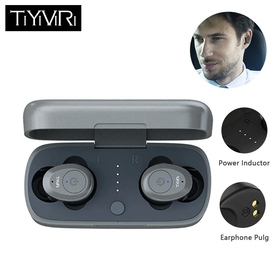 

Bluetooth 5.0 Earphone Wireless headphone 3D stereo Sport Headset Earbuds Waterproof With Charging Box Magnetic Charging